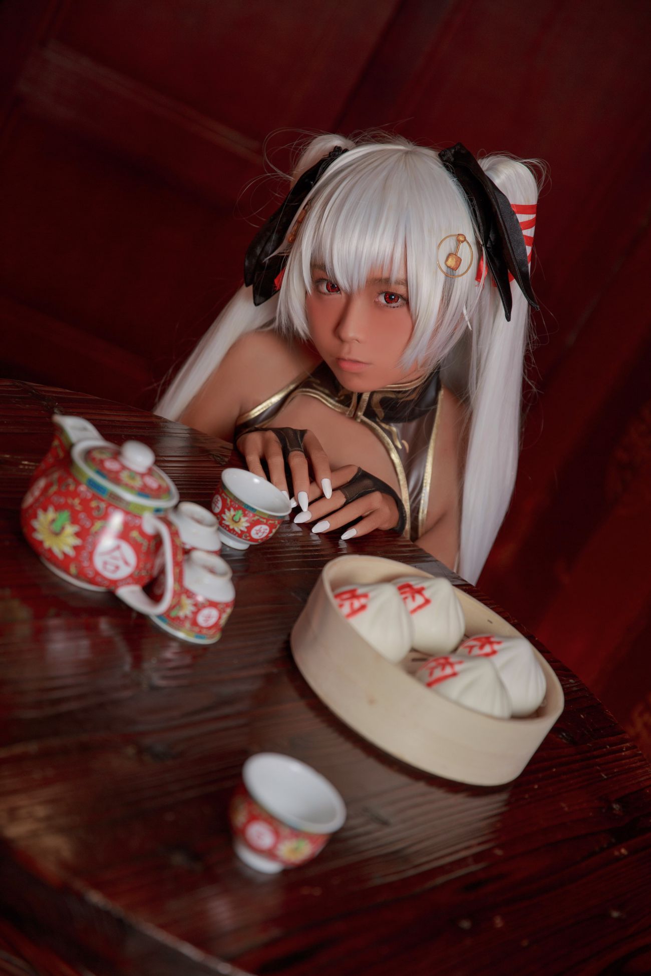 图片[3]-G44不会受伤 褐色旗袍娘-COS世界