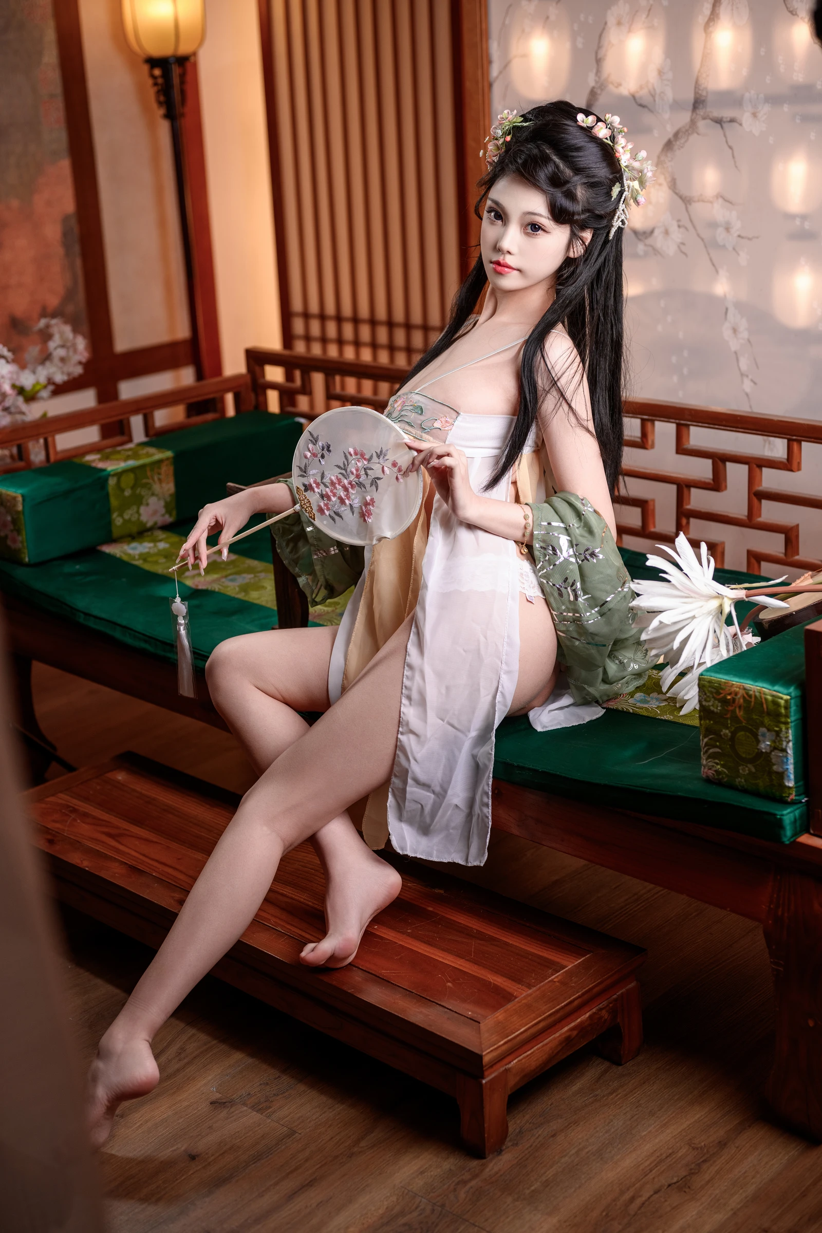 图片[5]-萌系小姐姐蜜汁猫裘 粉黛-COS世界
