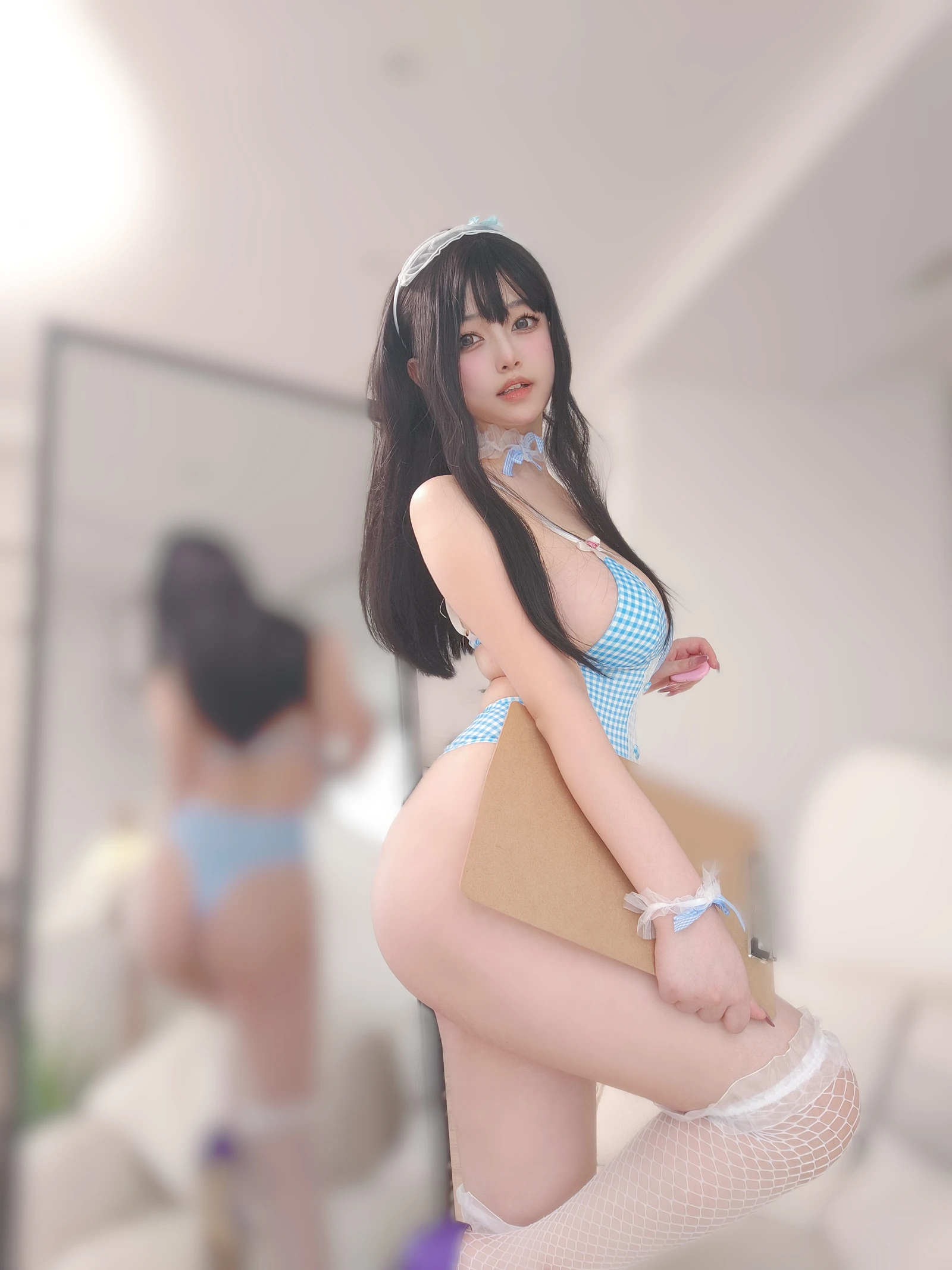 图片[5]-蓝色泳装女仆-COS世界